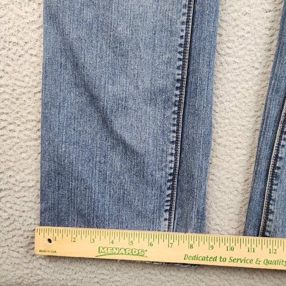 AriZona Jean Co Slim Fit Straight Leg Denim Mens 36x34 Blue Cotton Y2K Pants - Picture 5 of 10